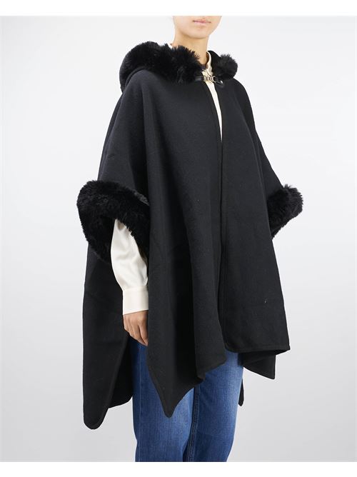 Poncho in cloth and faux fur Twinset TWIN SET |  | TO57006